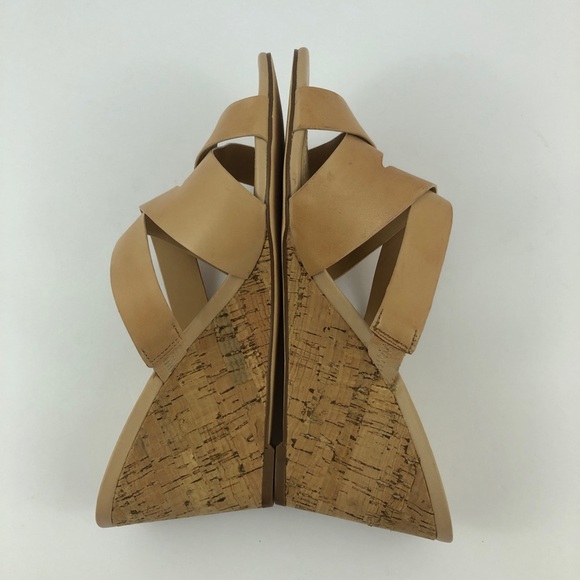 Nine West Wedge Sandals Womens 8.5 Jaclyn Tan - Picture 6 of 11